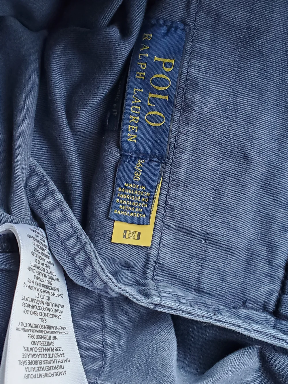 Polo Ralph Lauren Men's Classic-Fit Canvas Cargo Pants Size 36x30 Classic Navy